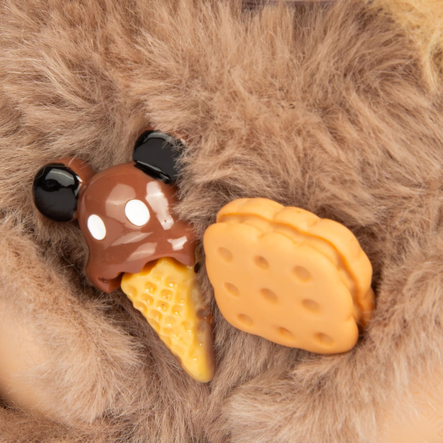 Plush Doll Clothes for Labubu - Cute Animal 17cm Doll Clothing, Premium Doll Accessories Clothes for Collectors or Display - Kawaii Sandwich Cookie Bear Costume (No Dolls)