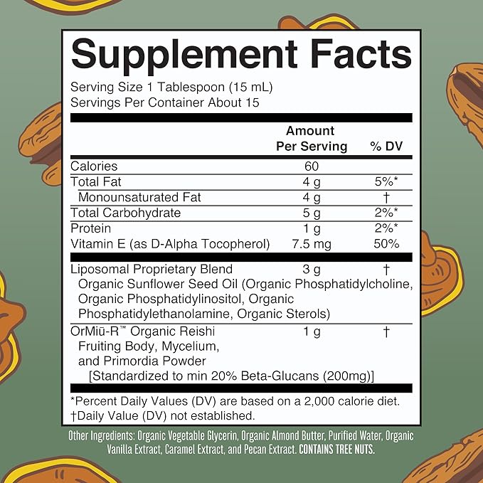 MaryRuth Organics Reishi Liposomal (Candied Pecan) & Vitamin D3 Liposomal (Mixed Berry) |Clean Label Project Verified® | Vitamins for Immunity, Calm, & Overall Wellness | Vegan, Non-GMO, Gluten-Free