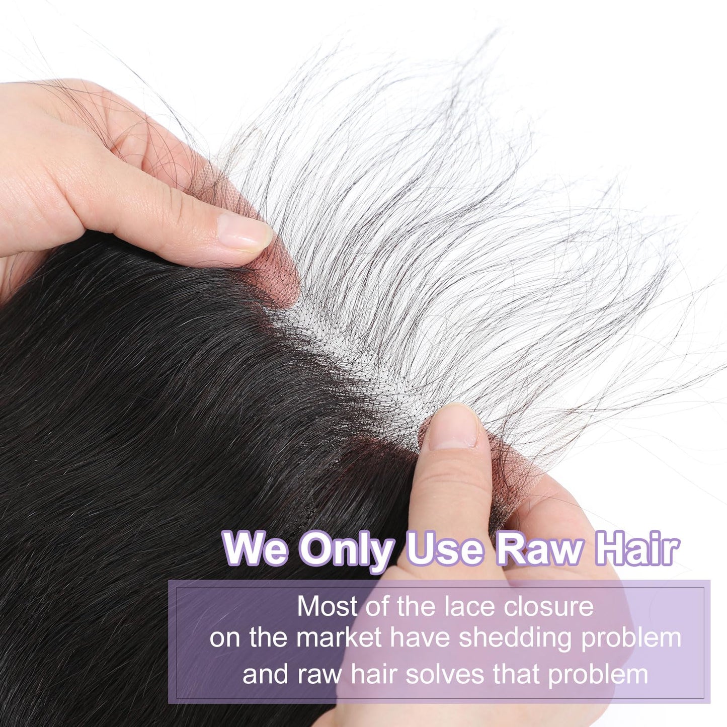 DSEKCAIN Body Wave Closure Human Hair 5x5 HD Lace Closure Human Hair Body Wave Transparent HD 5x5 Lace Closure Raw Virgin Human