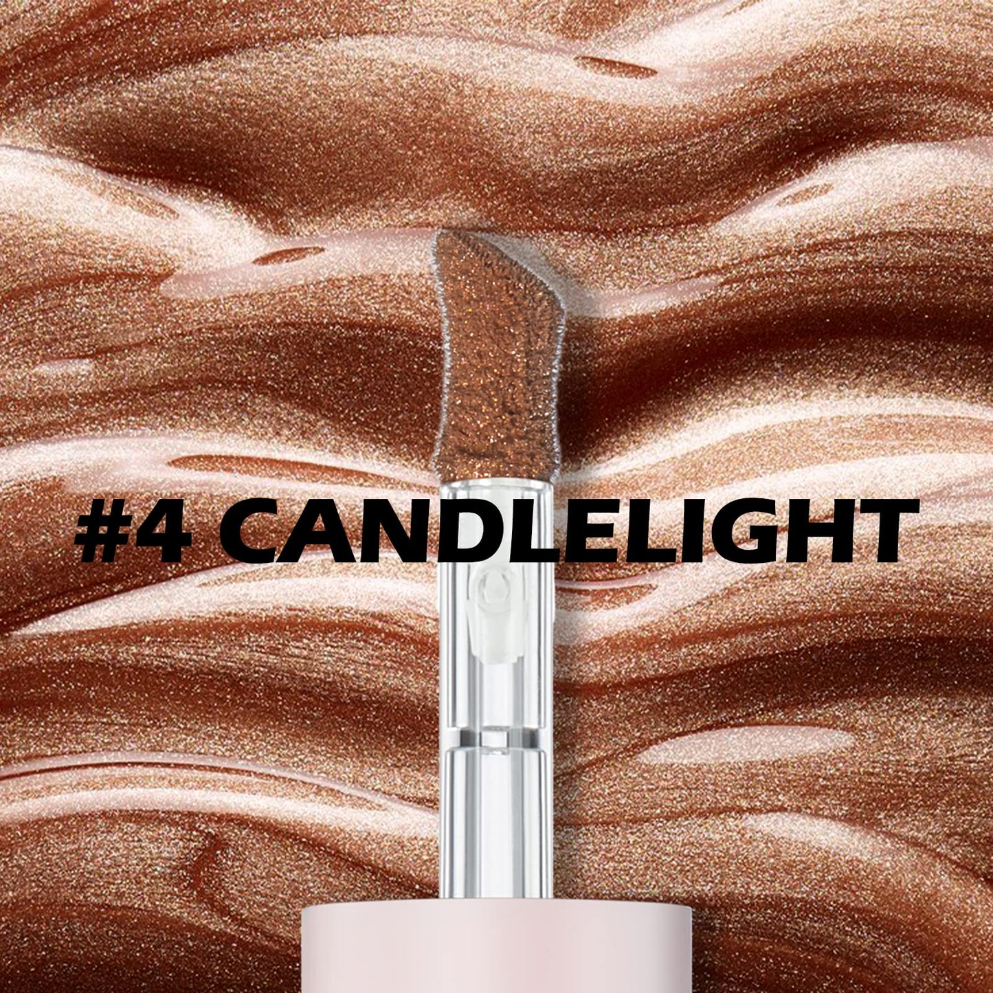 Erinde Liquid Highlighter, Face Highlighter Bronzer Makeup Stick, Natural Glossy Finish, Lightweight Blendable Silky Smooth Crea