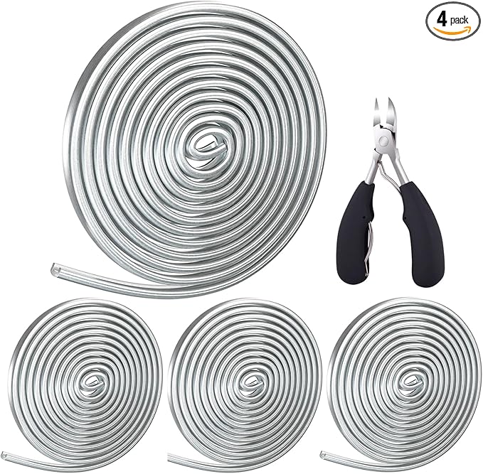 24 Ft 5/64" Round U Lead Came for Stained Glass, U Channel Lead U Hobby Came Stretcher, Stained Glass Projects Adds Strength & Structure Perfect for Small Glass Projects & Suncatchers