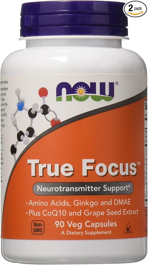 Now Foods True Focus, 90 Veg Capsules (2 Pack)