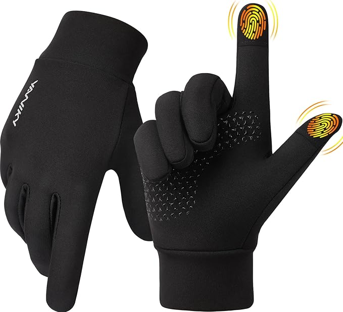 YANIKY Winter Gloves for Men Women: Windproof, Lightweight, Anti-Slip, Touch Screen, Sports Gloves for Running, Cycling, D...