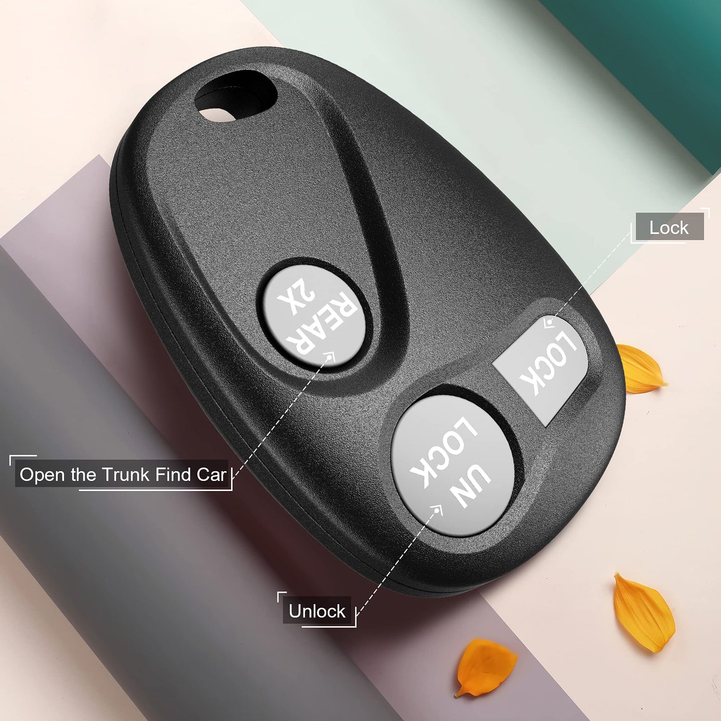 Vofono 3 Buttons Keyless Entry Remote Control Key Fob Car Remote Fits For Chevrolet Tahoe 1997-2000/Suburban 1997-1999/Yukon1997