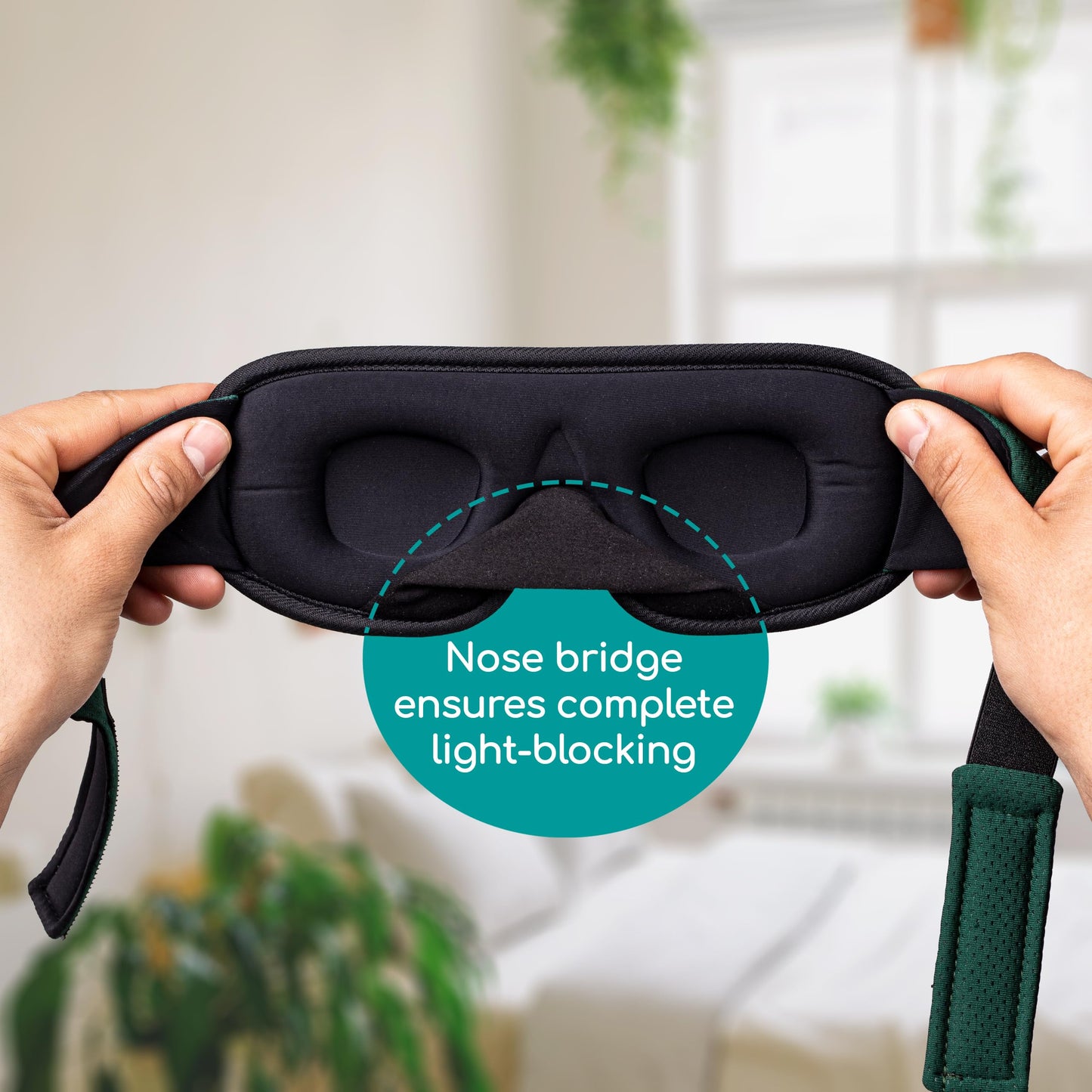 Medi Grade Cotton Sleep Mask with 3D Eye Memory Foam - Travel Sleeping Mask for Women and Men with 2 Ear Plugs and Storage Bag - Blackout Light Blocking
