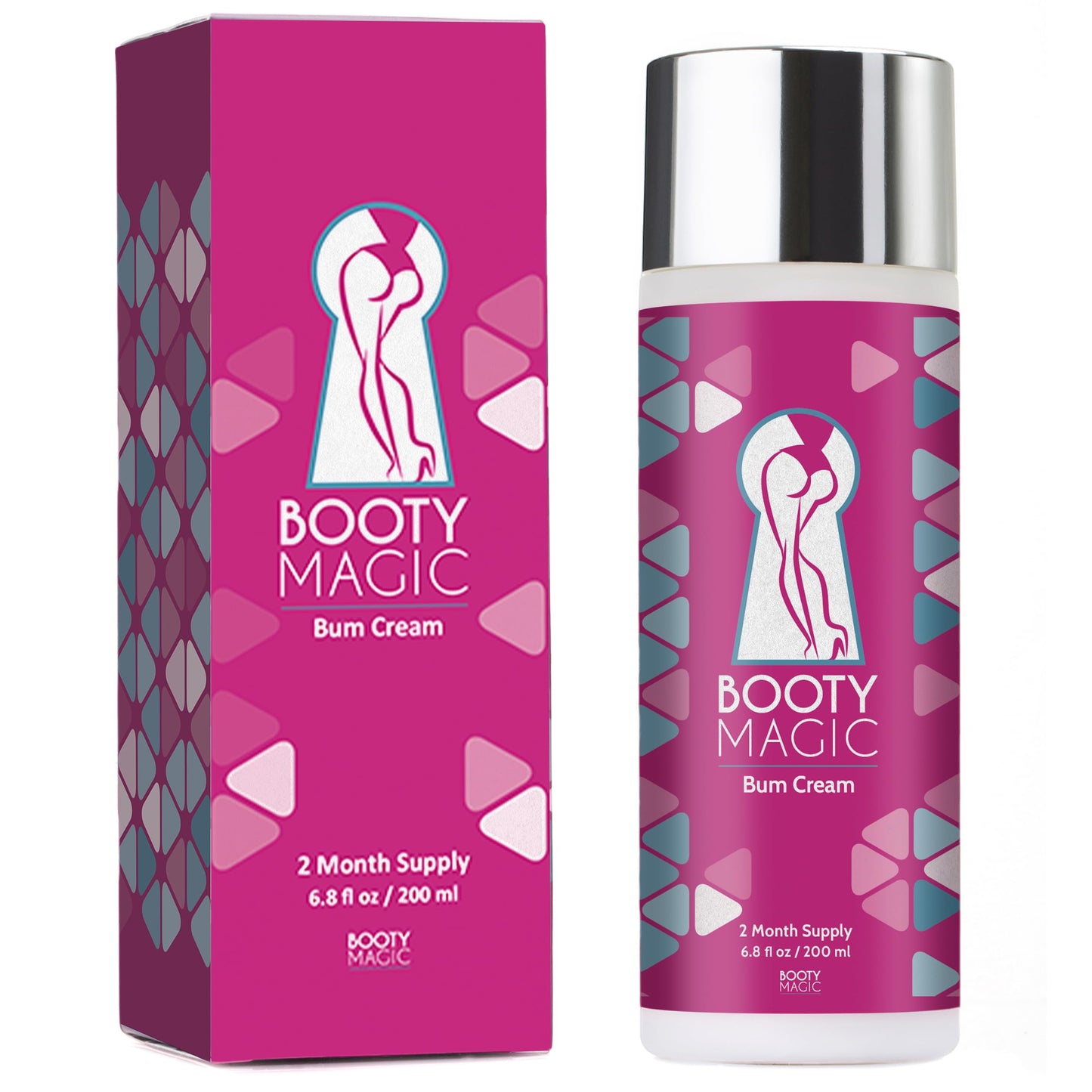 Booty Magic Butt Enhancement Cream - 6.8oz Butt Cream for Bigger Butt, Booty Cream Bigger Booty with Maca Root Extract, Pueraria