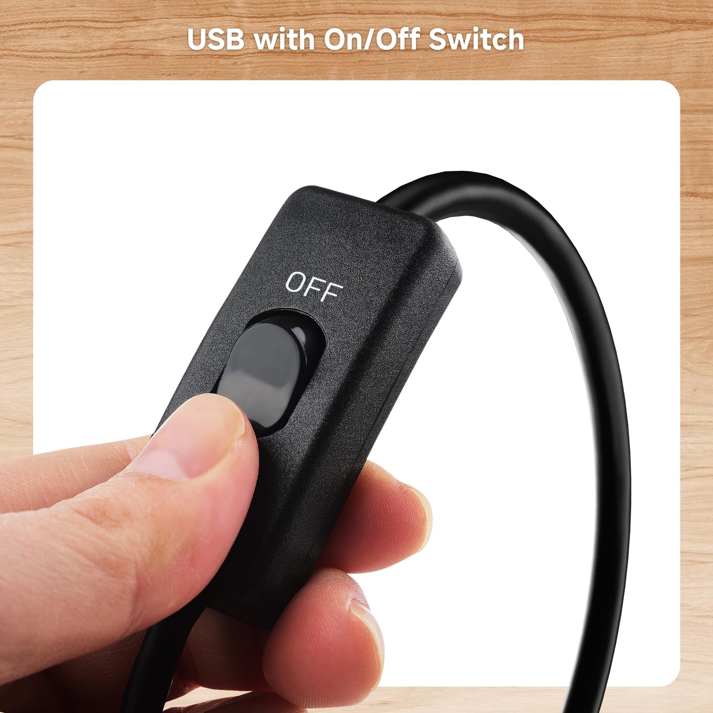 Cable Matters 5Gbps USB 3.0 Extension Cable with On Off Switch with Data 1 ft, Support Both Data and Power (USB 3.0 On Off Switch)