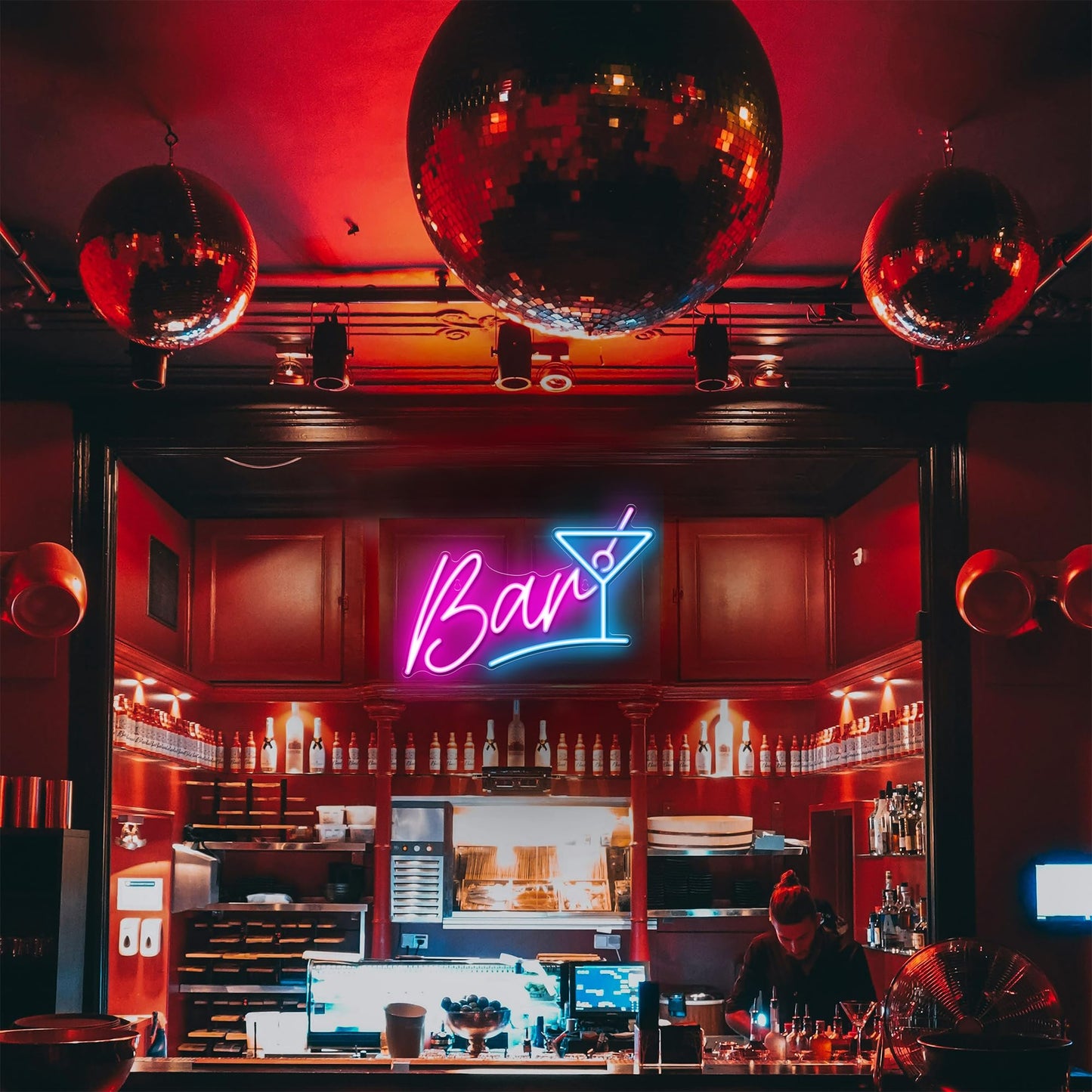 Kavaas Bar Neon Sign For Home Bar  Led Bar Sign For Man Cave Pub Cocktails Party - Best Gifts For Husband  Father  Birthday  Christmas
