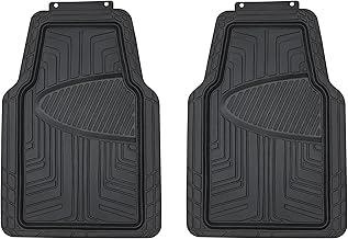 Amazon Basics All-Season Floor Mats for Cars, SUVs and Trucks, Premium PVC, All Weather Protection, Universal Trim to Fit,...
