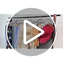 Volnamal Legging Organizer for Closet, Metal Yoga Pants Hanger w/Rubber Coated 2 Pack w/10 Clips Hold 20 Leggings, Hangers...