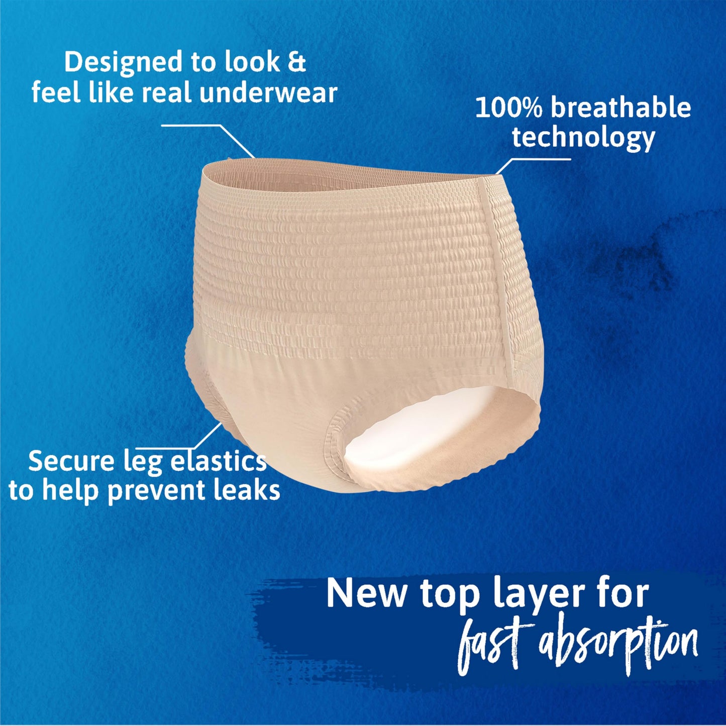 Tena Sensitive Care Adult Incontinence Underwear for Women, Maximum, XL, 72 Count (Waist Size 45in-58in)