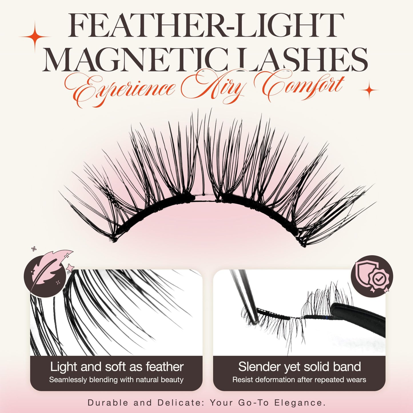 LASHVIEW Upgrade Magnetic Eyelashes with Applicator,Reusable Soft Natural Look, No Glue Needed Magnetic Eyelashes Lashes Kit,Eas
