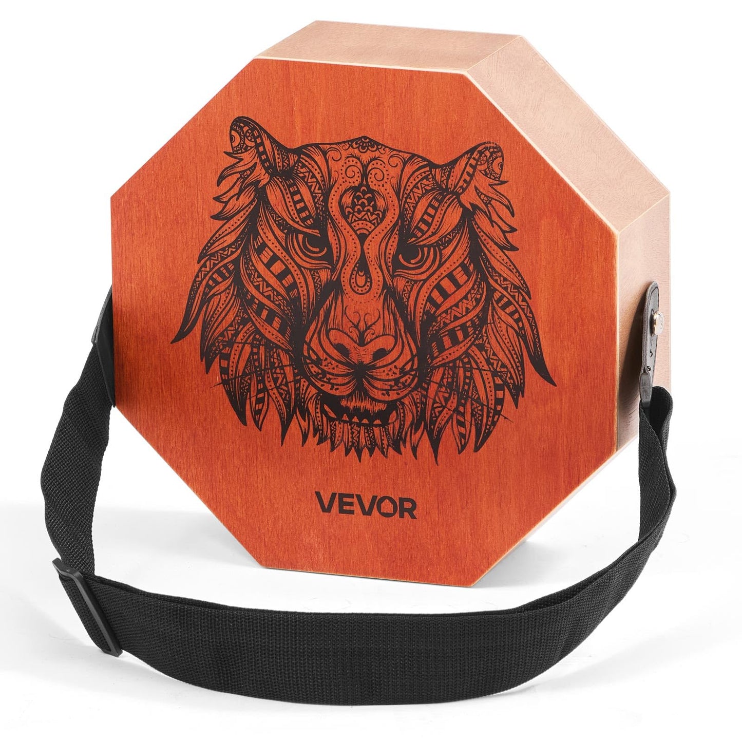 Vevor Three-Tone Cajon, Portable Travel Cajon Box Drum With Internal Guitar Strings Unique Birch Wood Drum Musical Instrument Fo