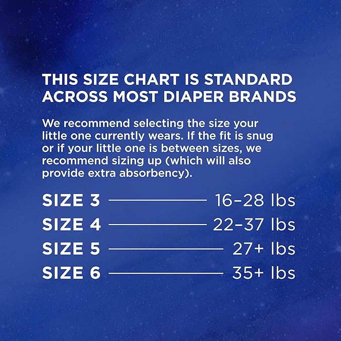 Amazon Brand - Mama Bear Overnight Diapers, Size 3, 88 Count