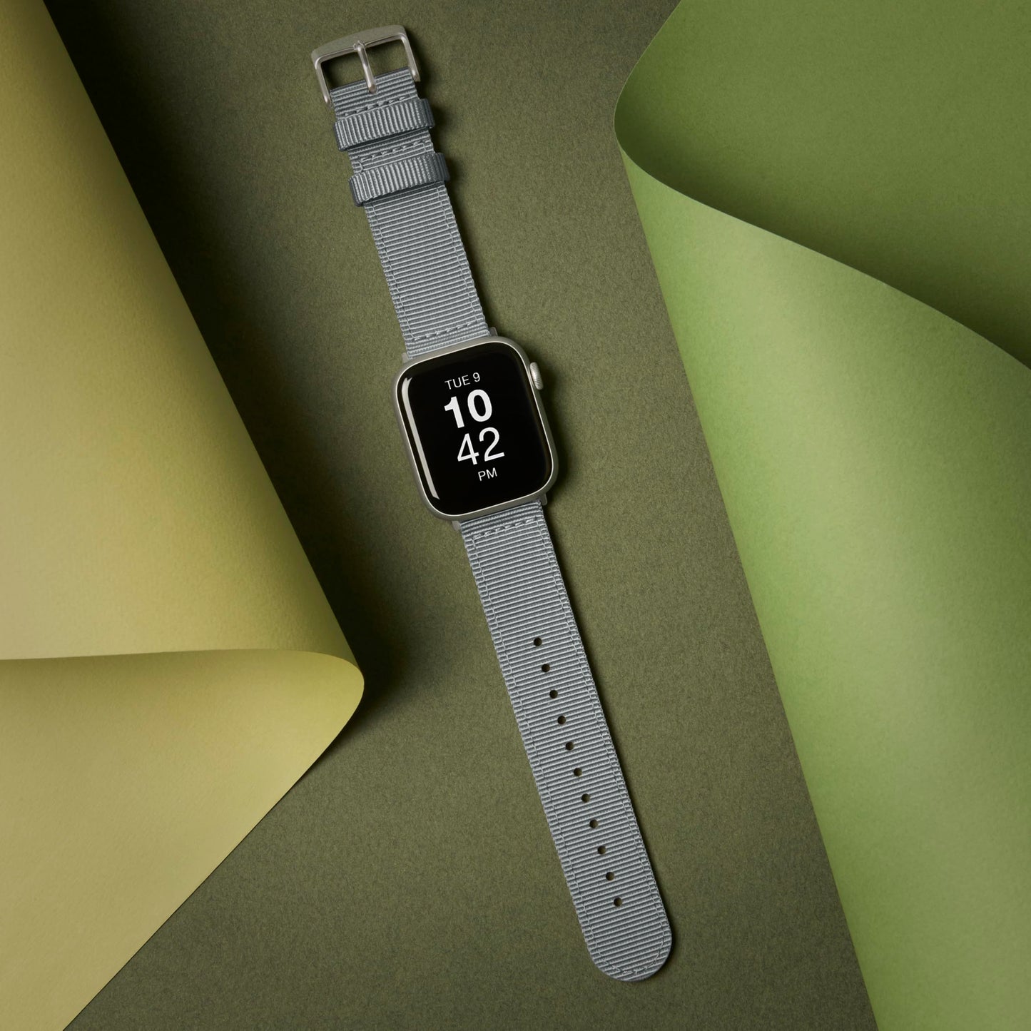 Archer Watch Straps - Premium Nylon Straps For Apple Watch (Gray, Stainless, 40/41/42Mm)