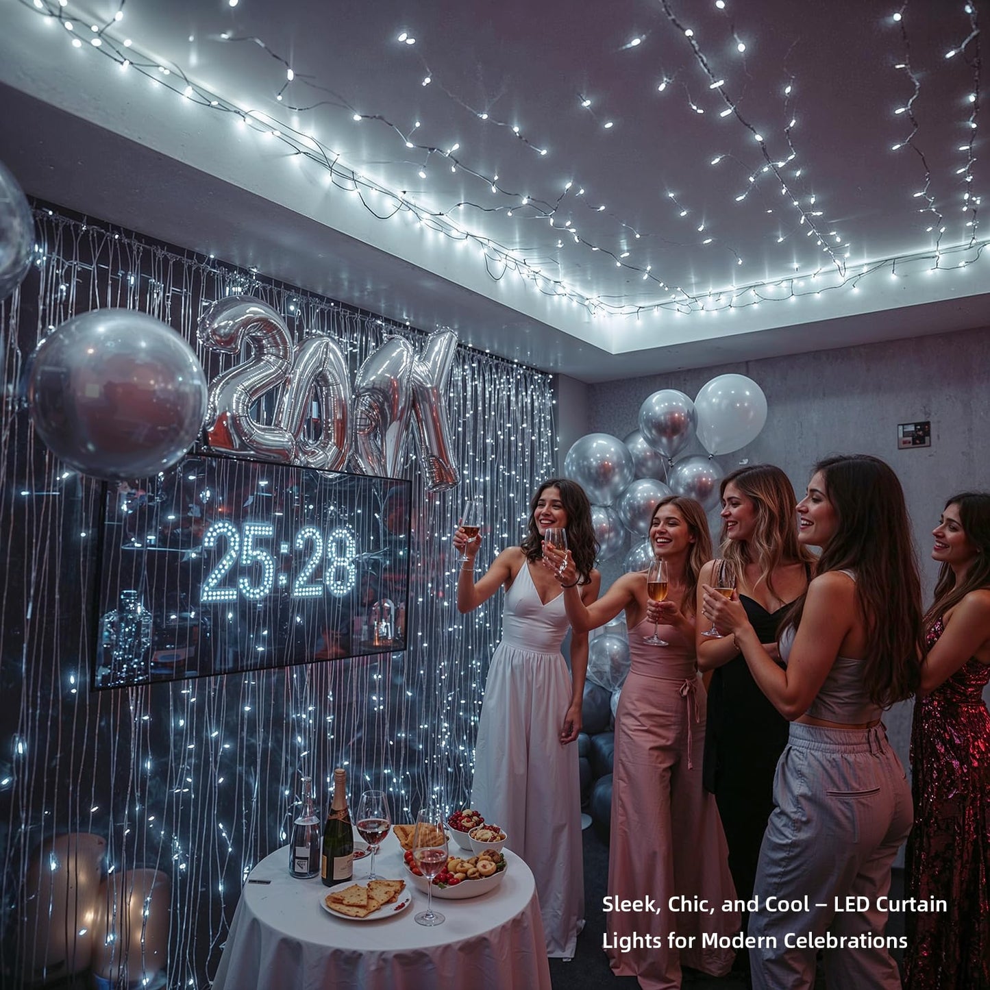 Etinga 200 Led String Lights 66Ft Cool White  Plug In Fairy Lights With 8 Modes  Indoor Outdoor Christmas Lights For Bedroom Tree Patio Porch Wedding Holiday Decorations (Cool White  200 Led 66Ft)