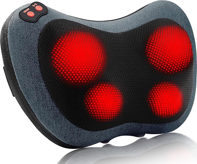 Papillon Neck Massager,Shiatsu Electric Back Massager with Heat,Neck Back Pain Relief Gifts for Mom/Dad/Women/Men,Deep Tis...