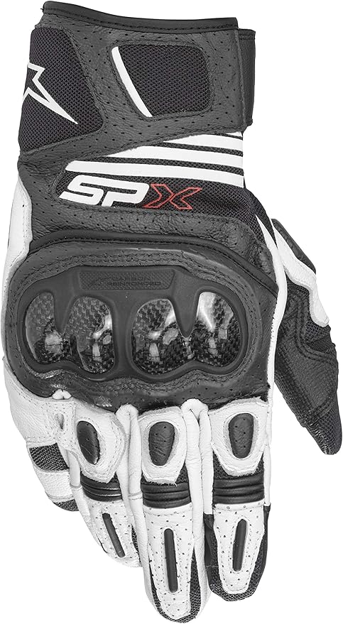 Alpinestars SPX AC V2 Gloves, 3XL, Black/White