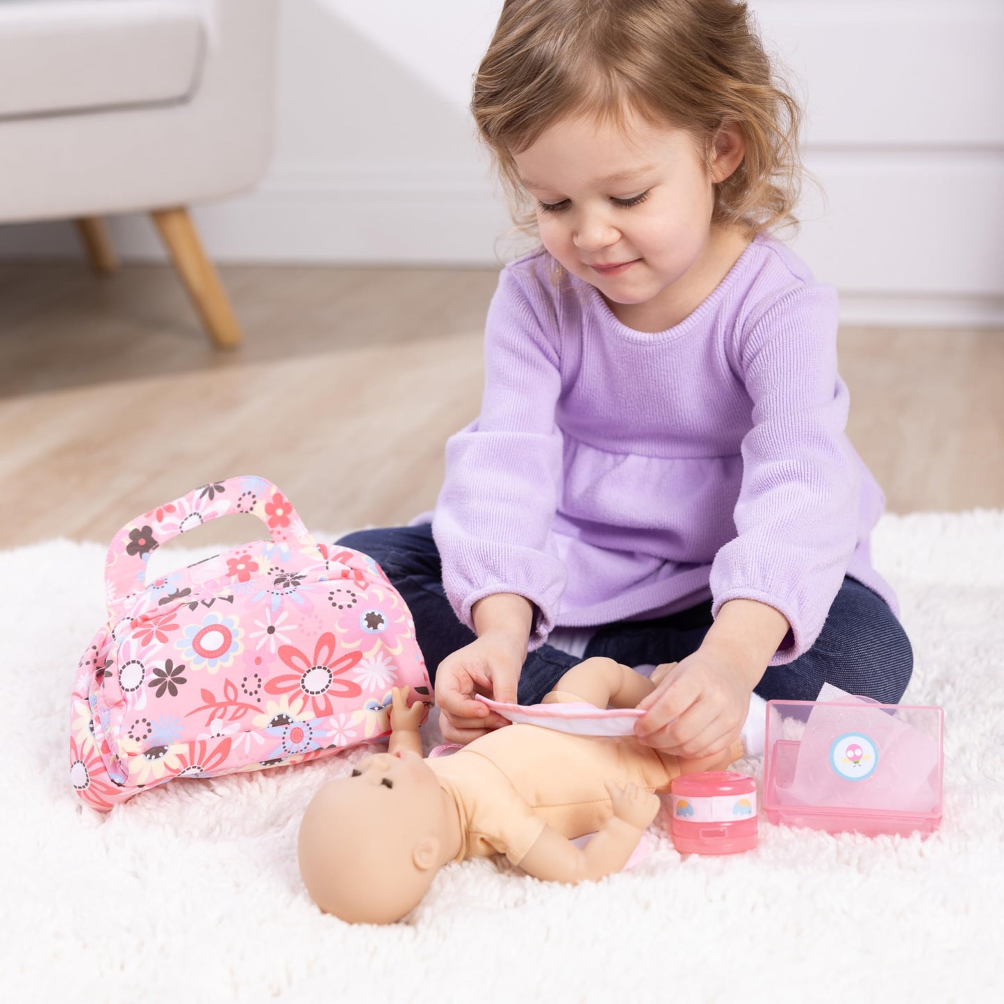 Melissa & Doug Mine to Love Doll Diaper Changing Set With Accessories (7 pcs)