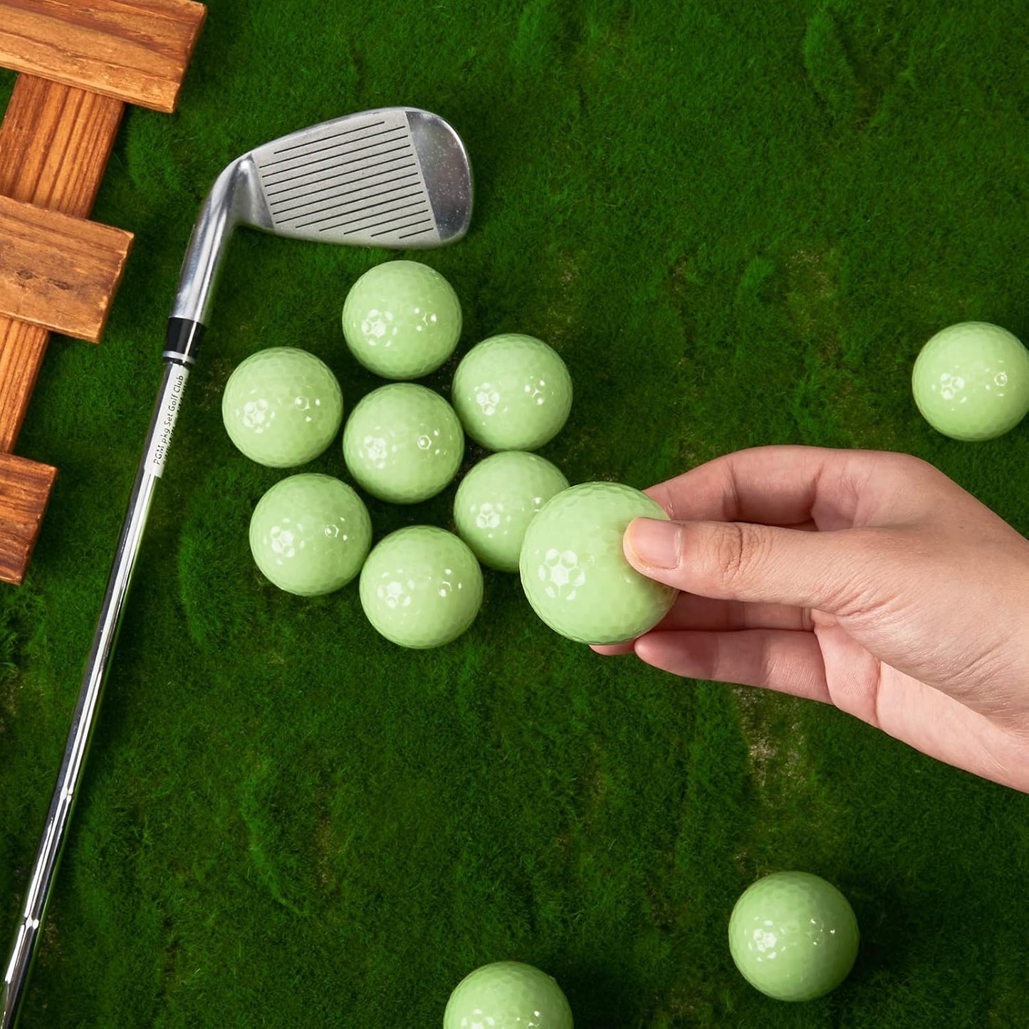 Deekin Glow in The Dark Golf Balls for Night Sports Fluorescent Night Glow Golf Balls Gift Novelty Light up LED Stocking Stuffers for Men Women