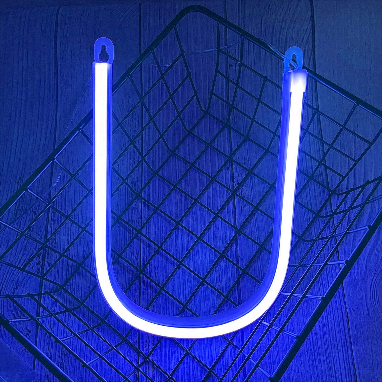 Enuoli Light Up Letters Neon Signs  Blue Alphabet Neon Lights Wall Decor For Home  Birthday Party  Bar  Valentines Day Word-Blue Letter (V)