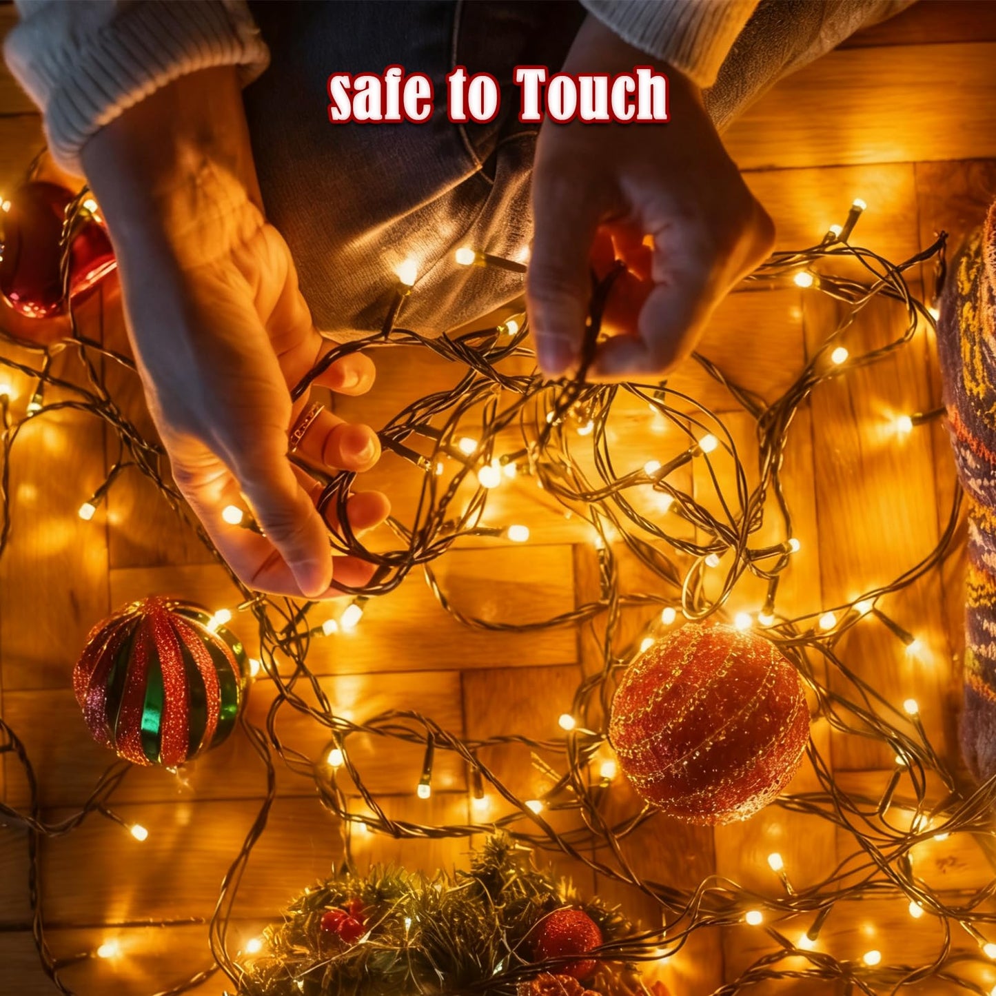 Voice Control 88Ft 240Led Smart Christmas String Lights Outdoor/Indoor | String Lights Plug In With Remote  12Modes  7Voice Commands & Timers  Christmas Twinkle Light For Xmas Tree Decor (Warm White)