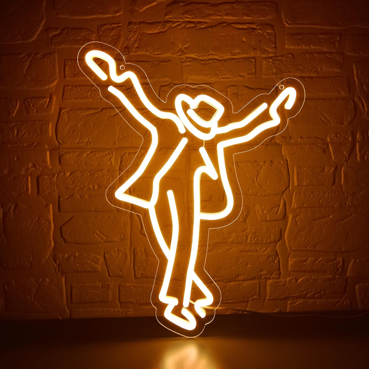 Dance Neon Sign For Wall Decor Michael Dance Neon Light For Man Cave Bar Party Game Room Mj Led Light Up Sigh For Men Wall Art Birthday Gift(Zkxd268)
