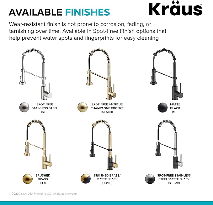 KRAUS Bolden Touchless Sensor Commercial Style 2-Function Single Handle Pull-Down Kitchen Faucet in Spot-Free Stainless Steel / Matte Black, KSF-1610SFSMB