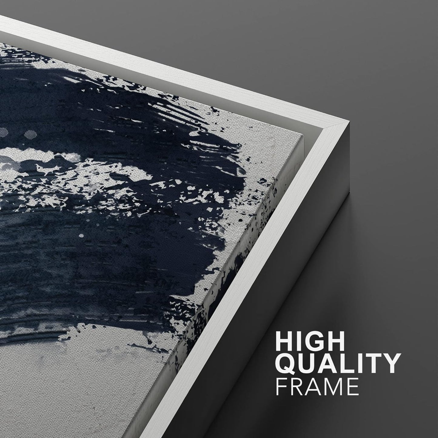 SIGNWIN Framed Canvas Print Wall Art Set Black Gray Pastel Paint Stroke Spiral Ring Abstract Shapes Illustrations Modern Minimal Decorative for Living Room, Bedroom, Office - 16"x24"x2 White
