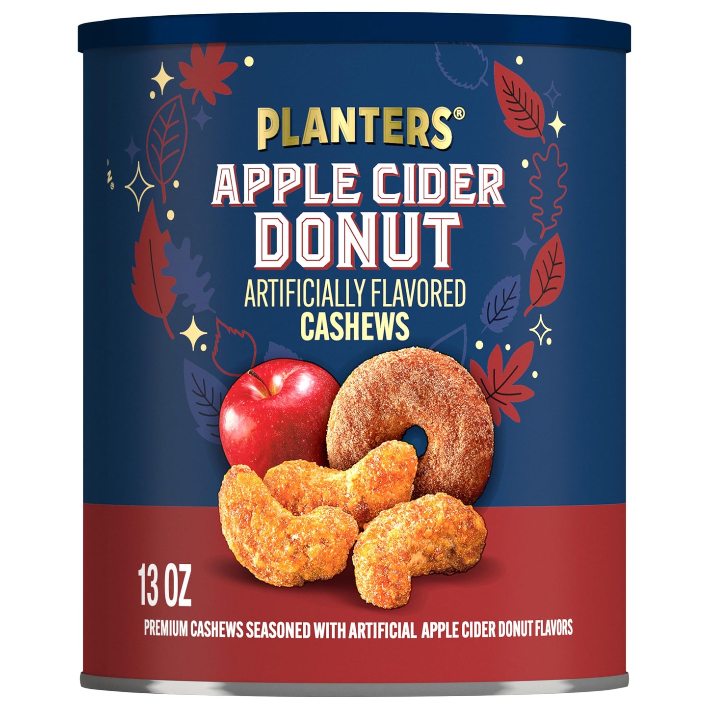 PLANTERS Apple Cider Donut Cashews - 13oz Pack of 1, Sweet & Crunchy Snack
