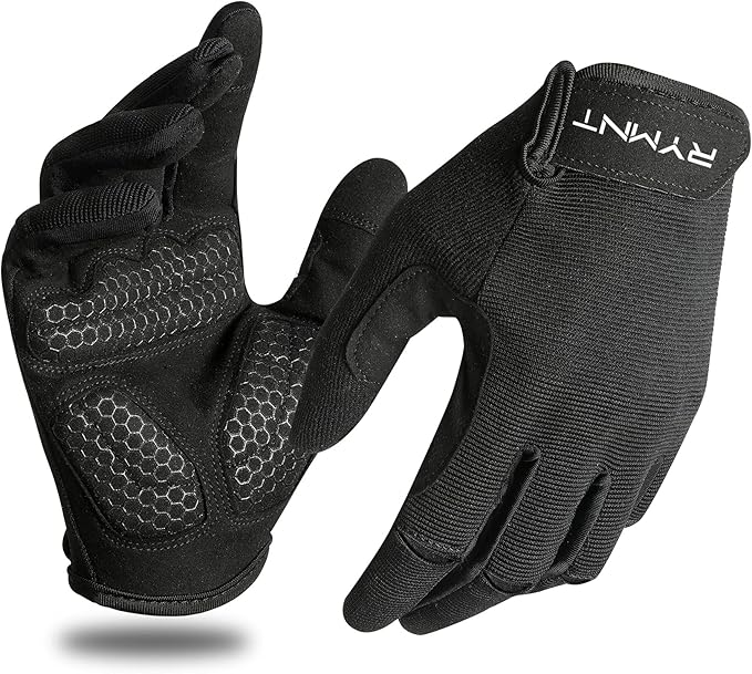 RYMNT Full Fingers Workout Gloves for Women & Men - Gym Gloves with Extra Grip Foam Padding & Anti-Slip for Fitness, Train...