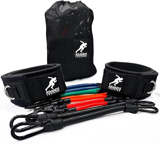 Kbands | Speed and Strength Leg Resistance Bands | Includes Speed 101 and Agility FX Digital Training Programs - Sizes for...