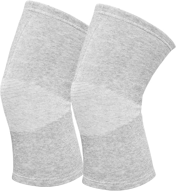 Bamboo Charcoal Knee Sleeve - Bamboo Knee Brace Bamboo Compression Knee Sleeve -Elastic Warm Knee Brace Bmboo Knee Sleeve ...