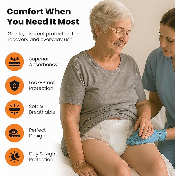 QualityCost Adult Incontinence Underwear Briefs with Tabs, 10Pack, Unisex Heavy Duty Briefs, Maximum Absorbency, Leak Proof, Disposable Pull-Ups for Overnight Protection, Size 3XL (64-92 inch Waist)