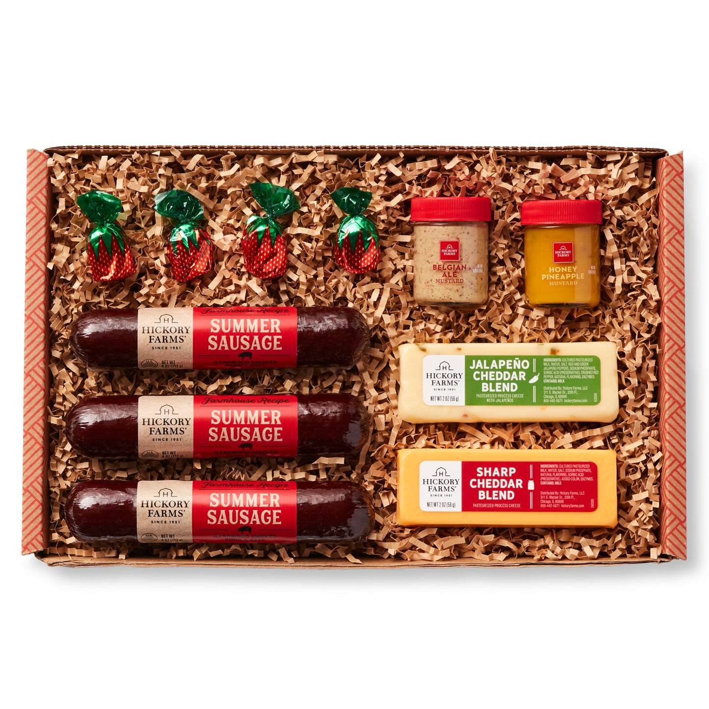 Hickory Farms Savory & Sweet Farmhouse Charcuterie Medium Gift Basket - Charcuterie Food | Fathers Day Gift Basket | Holiday Gift Basket  Gourmet Food Gift Basket  Perfect For Family  Birthday  Sympathy  Congratulations Gifts  Retirement  Thinking of You