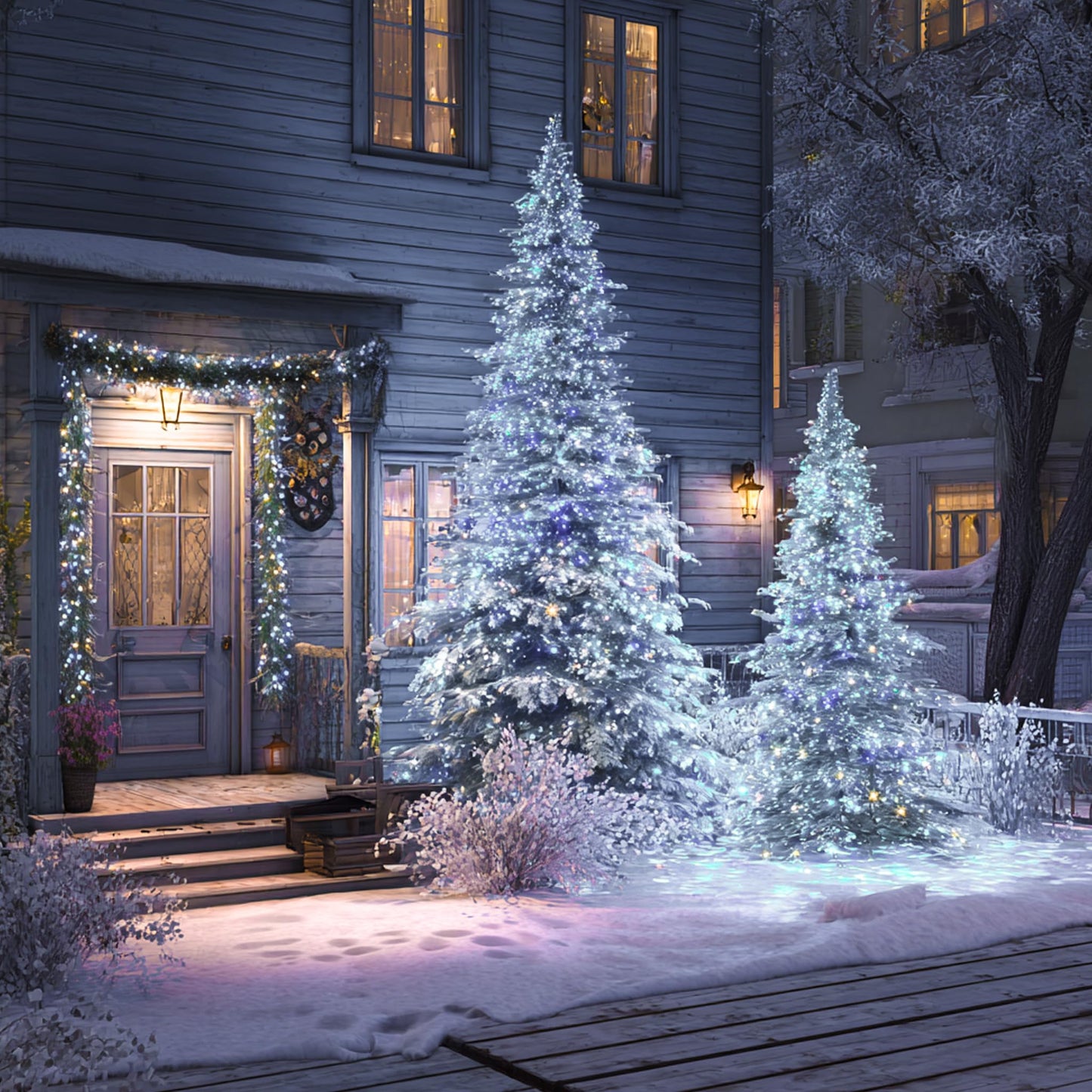Tw Shine Christmas Lights  600 Led 196Ft Christmas String Lights Plug-In With 8 Modes Timer And Remote  Waterproof Outdoor Decorations For Bedroom Wedding Party Yard Tree Decor  White