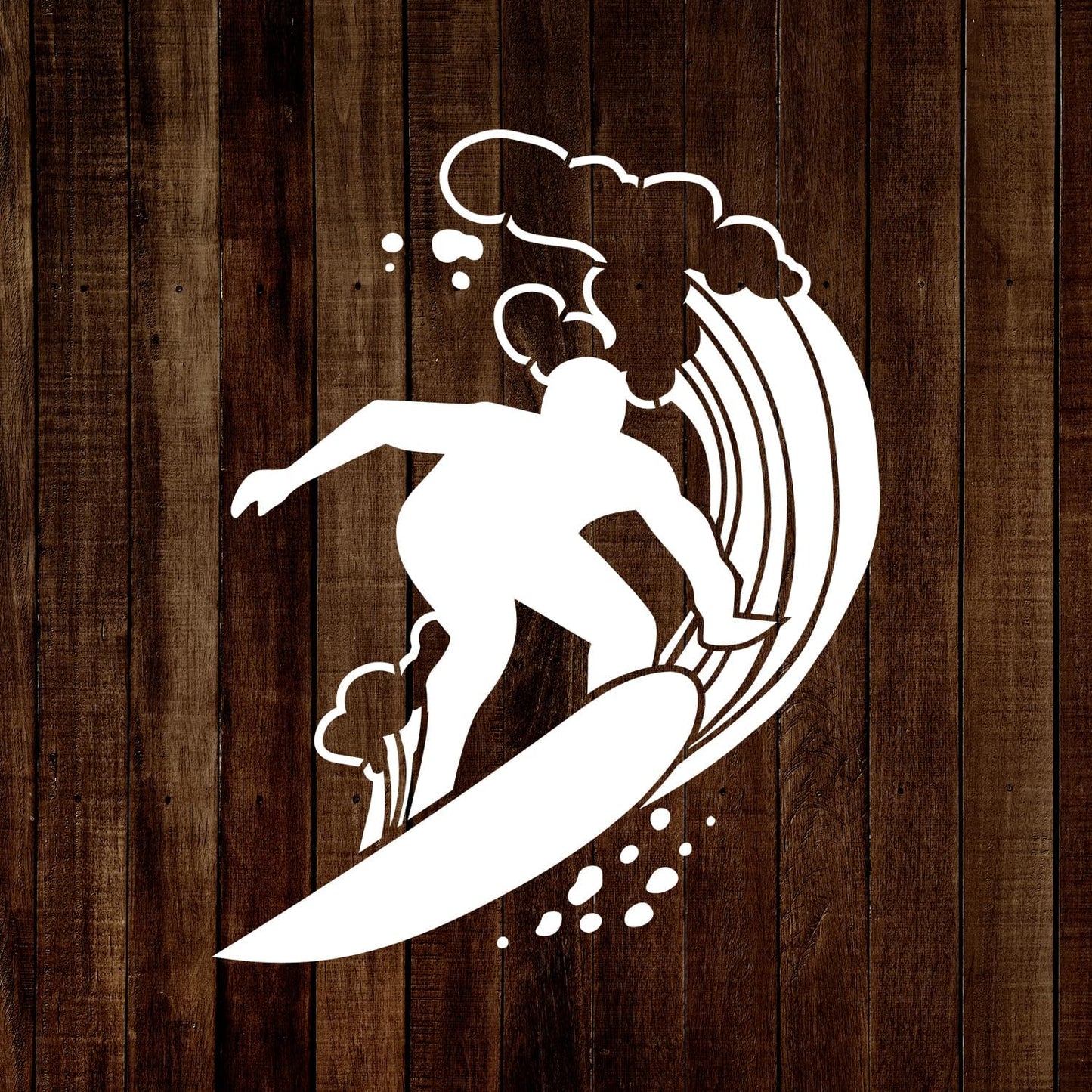 MAGJUCHE Surfing Waves Stencil 12 Inches, Reusable Surf Stencil for Painting DIY Crafts Decor
