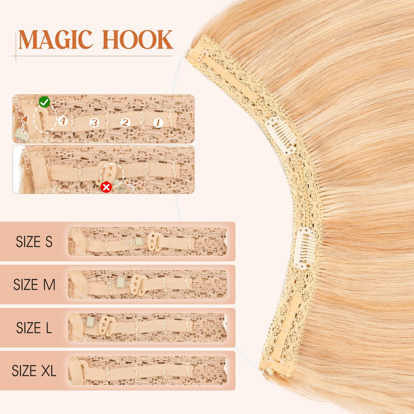 S-noilite Halo Hair Extensions Real Human Hair 12inch Short Straight Halo Hair Extensions for Women Adjustable Ash Blonde/Bleach
