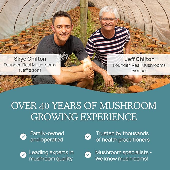 Real Mushrooms Vitamin D2 120 ct Vegan D Supplements - Organic Supplement 1000 IU Shiitake Agaricus Mushroom Complex Vitamins for Bone Muscle Health, Energy, Mood