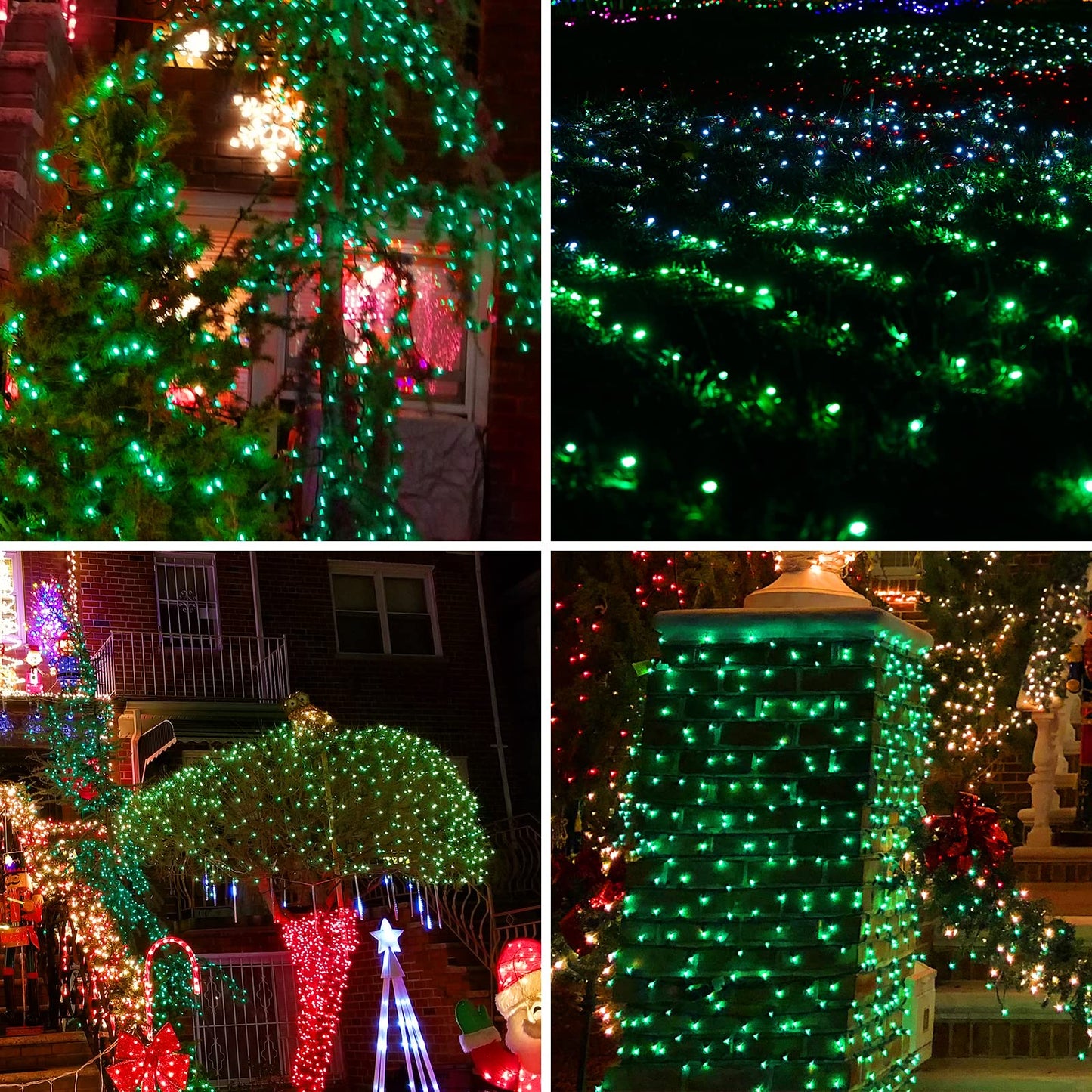 Glownova Green Wire Green Incandescent Bulb 300 Mini String Lights For Indoor Christmas Tree Garland Birthday Wedding Party Festival Decoration