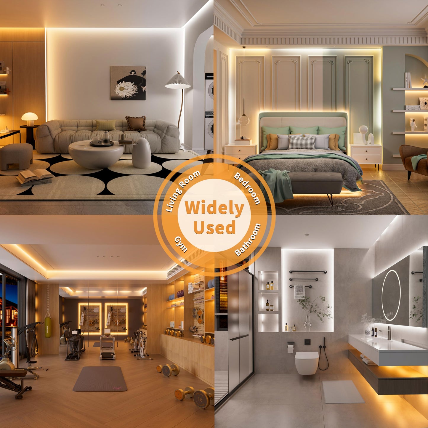 Pautix Cob Led Strip Lights Addressable 2700K-6500K Chasing White Light Cct Smart Ic Tunable Tape Lights 16.4Ft Super Bright Dimmable Alexa Voice Control For Under Cabinet Bedroom Kitchen Diy Lighting