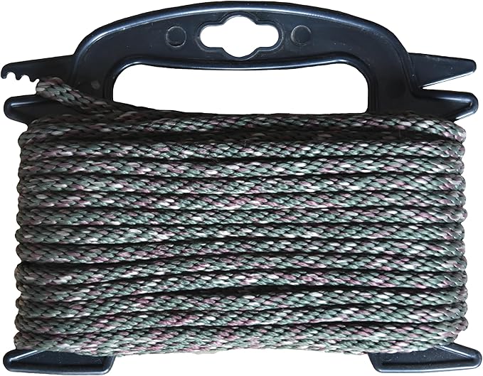 Tether Tite Utility Cord Solid Braided 1/4" x50' Polypropylene Rope (30lbs) Heavy Duty General Purpose Rope for Marine,Cam...