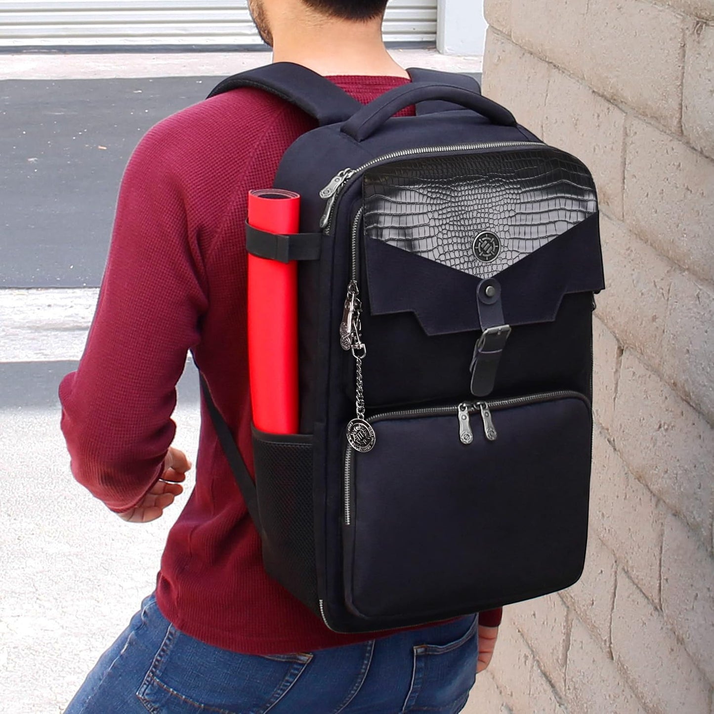 ENHANCE MTG Backpack TCG Card Storage - TCG Backpack for Deck Boxes, Sleeved Cards, Playmats, MTG Accessories