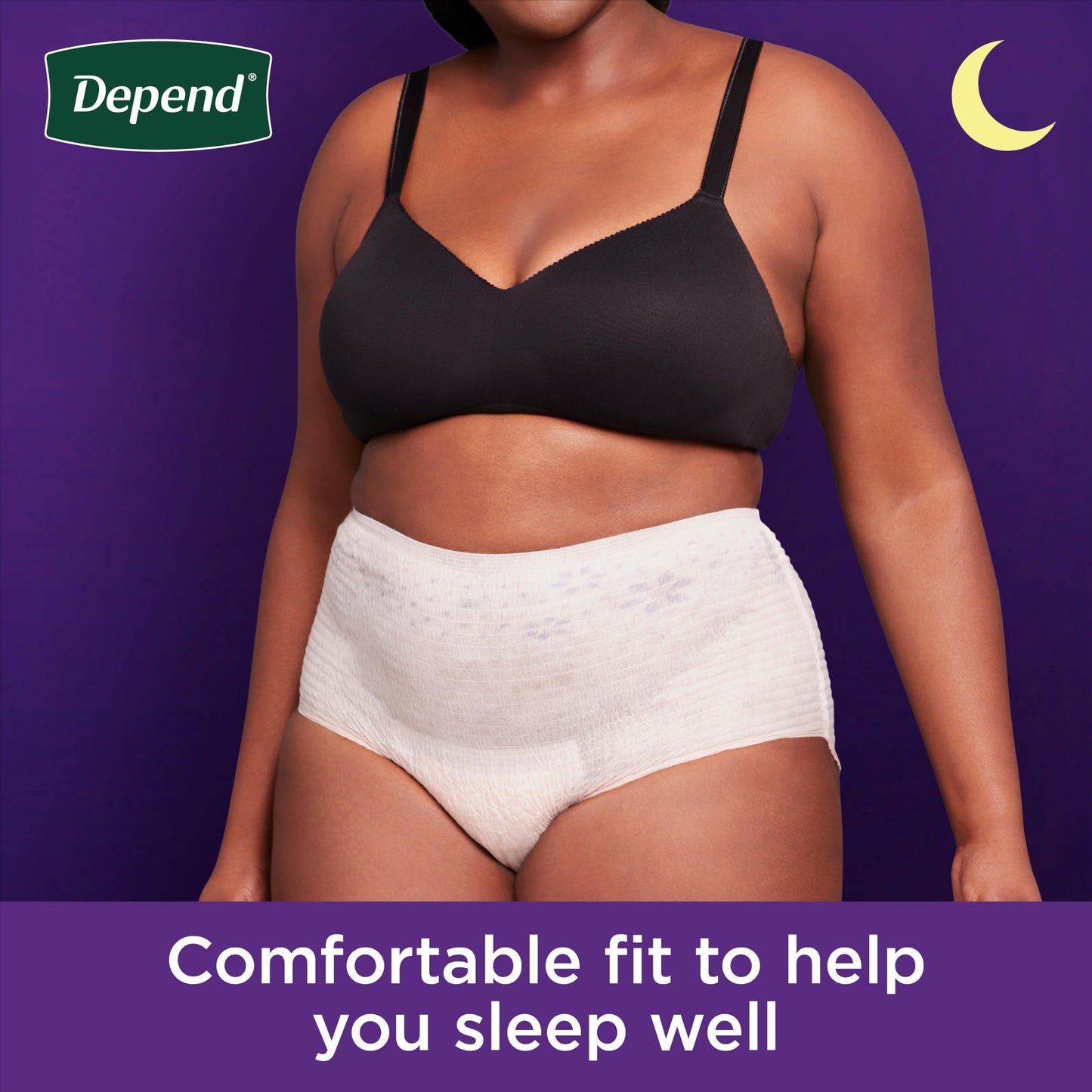 Depend Night Defense Adult Diapers, Incontinence & Postpartum Bladder Leak Underwear for Women, Disposable, Overnight, Small, Blush, 26 Count, Packaging May Vary