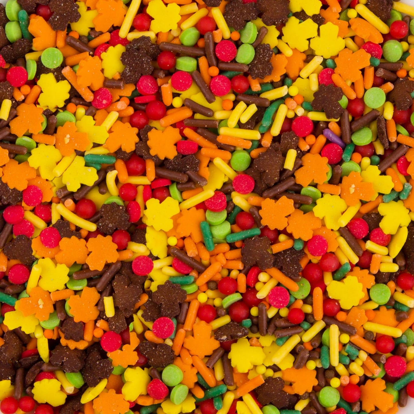Sentovac Thanksgiving Autumn Sprinkles Edible Maple Leaves Fall Confetti Sprinkles for Cake Decorating Cookie Cupcake Topper Bak