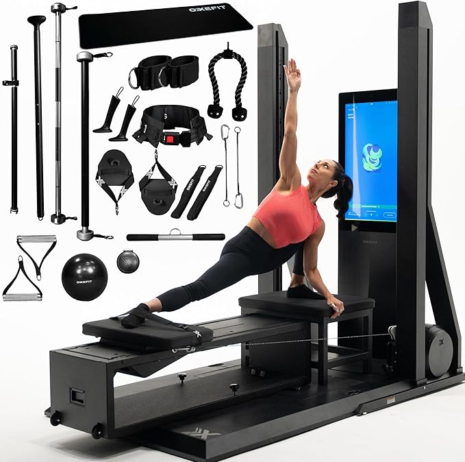 OxeFit XS1 Peak Smart Home Gym – All-in-One Strength, Cardio & Pilates Machine with Adaptive Workouts, AI Training, Perfor...