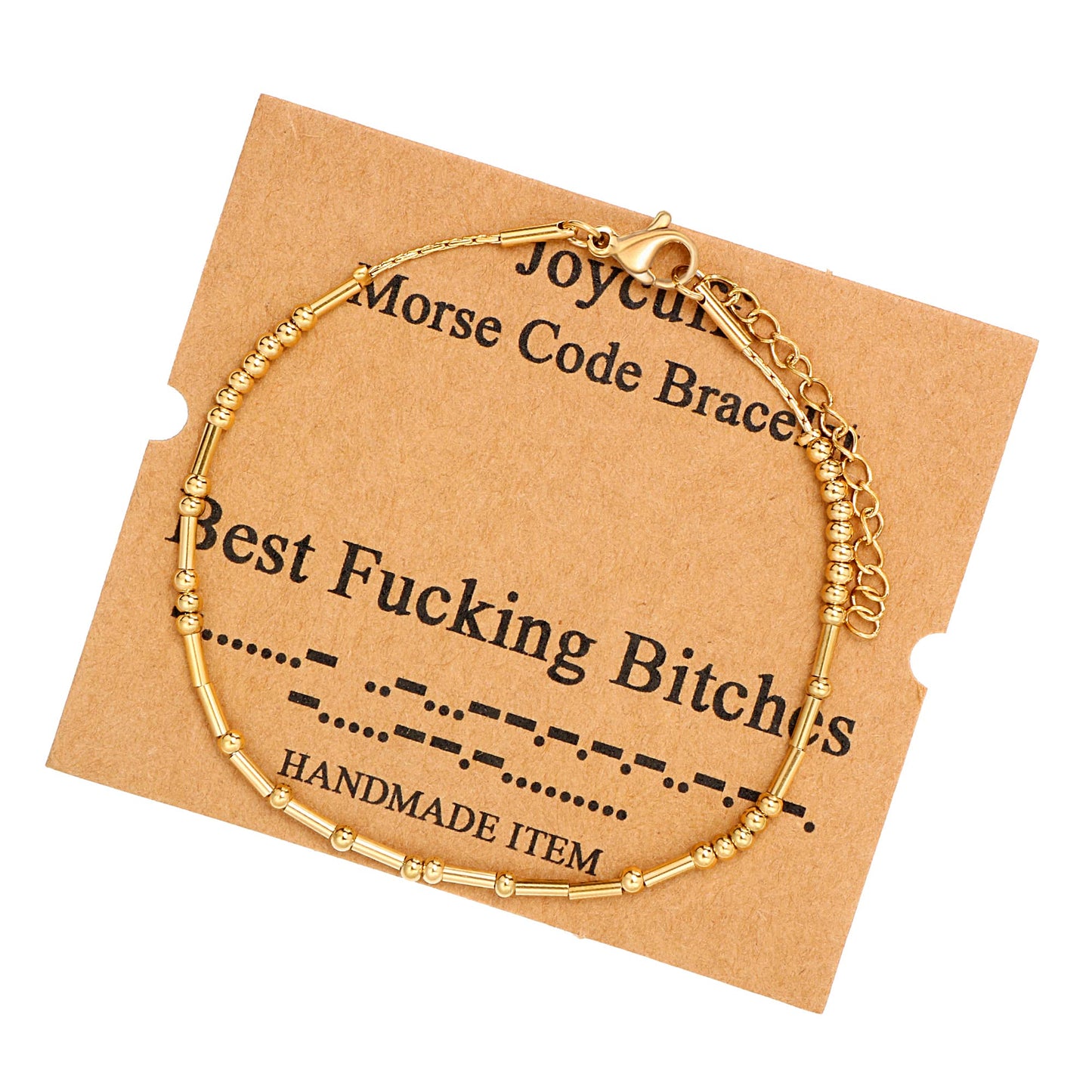 JoycuFF Best Funny Gifts Morse Code Bracelets for Women Best Friend Sister Birthday Christmas Stianless Steel Graduation Friends