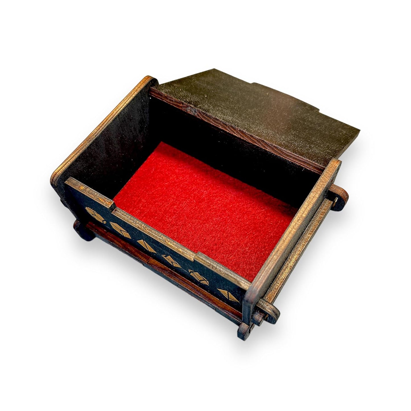 Dice Box - BLACK - Dragons Eye 6x4x3