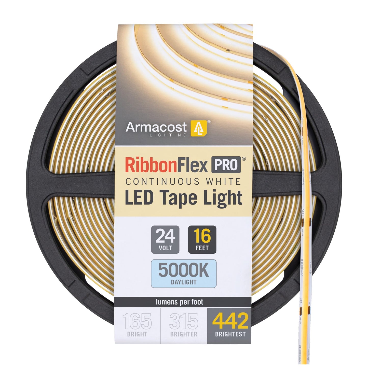 Armacost Lighting Ribbonflex Pro Cob  24V  5000K  442 Lumens/Ft  Ip20  5M 173430