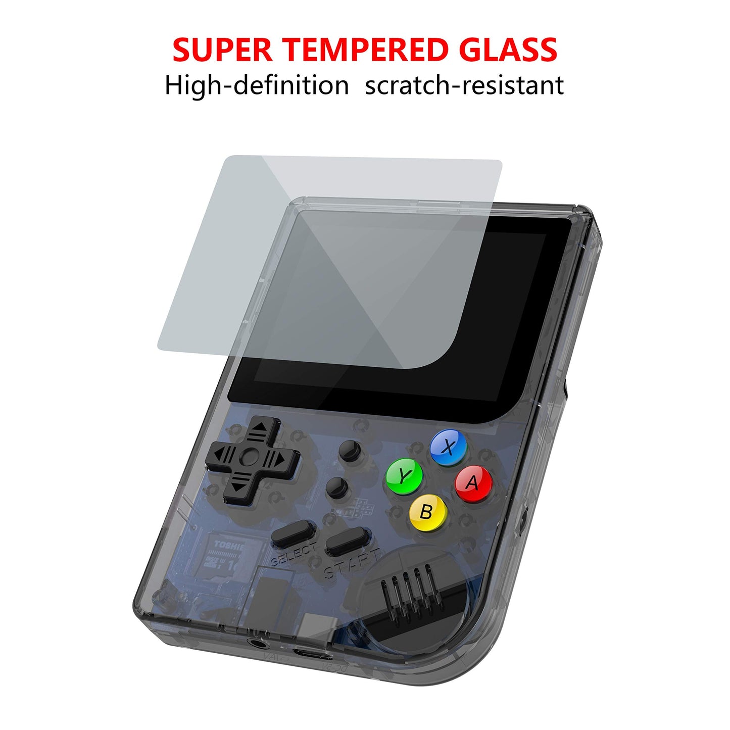 RG300 Handheld Game Console, Retro Game Console with 64G TF Card Built in 5000 Classic Games, Portable Game Console 3 inch Full View IPS Screen